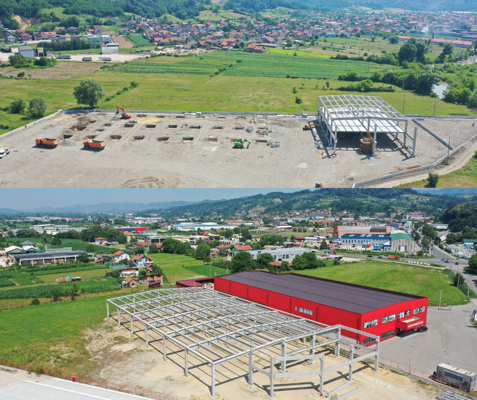 The assembly of two production facilities in the business zone of Gracanica is in progress