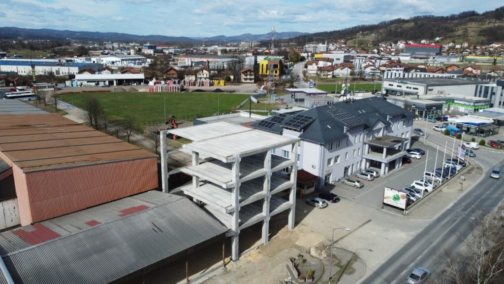 The assembly of the RC prefabricated structure for MAX Gradnja in Gracanica has been completed